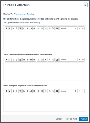 Reflection template w-border