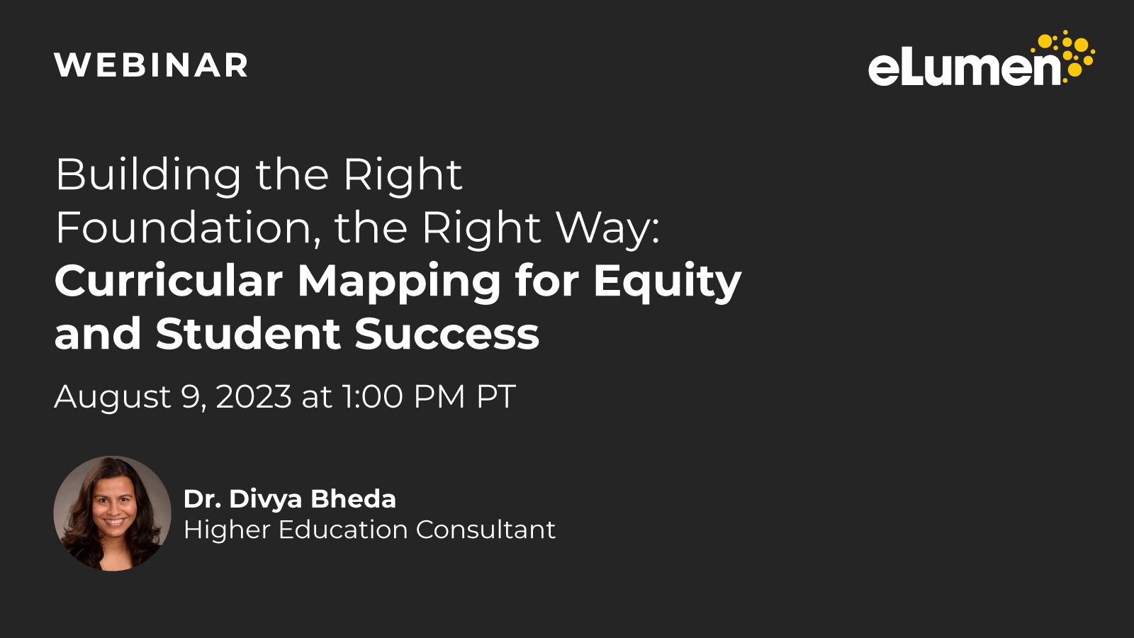 Building the Right Foundation, the Right Way: Curricular Mapping for Equity and Student Success
