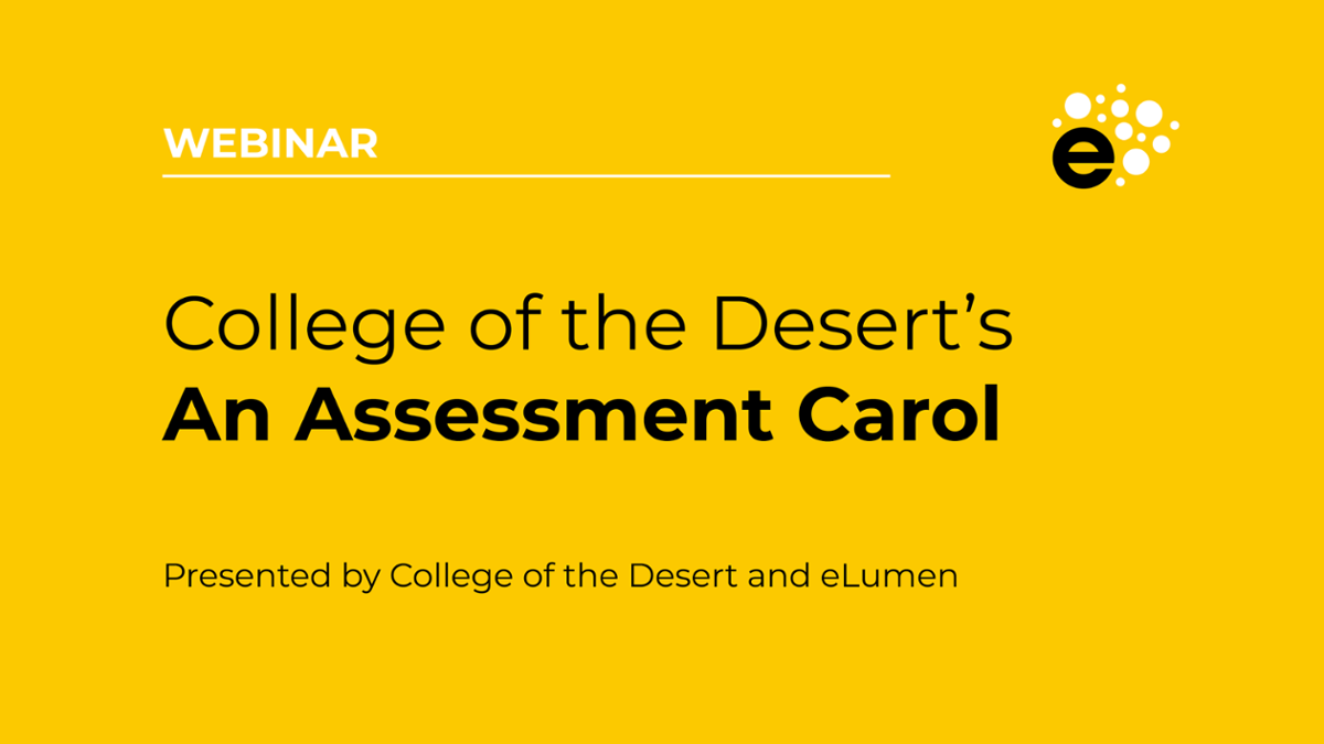 College of the Desert’s An Assessment Carol